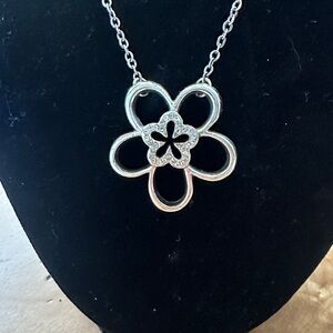 Brighton Silver Floral Necklace